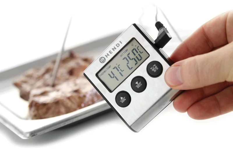 HENDI Bratenthermometer mit Timer – 65 × 70 × 17 mm