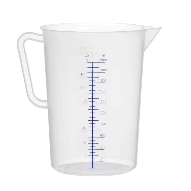HENDI Messbecher – Polyproylen – Kitchen Line – 2 l – Ø 140 × H 215 mm