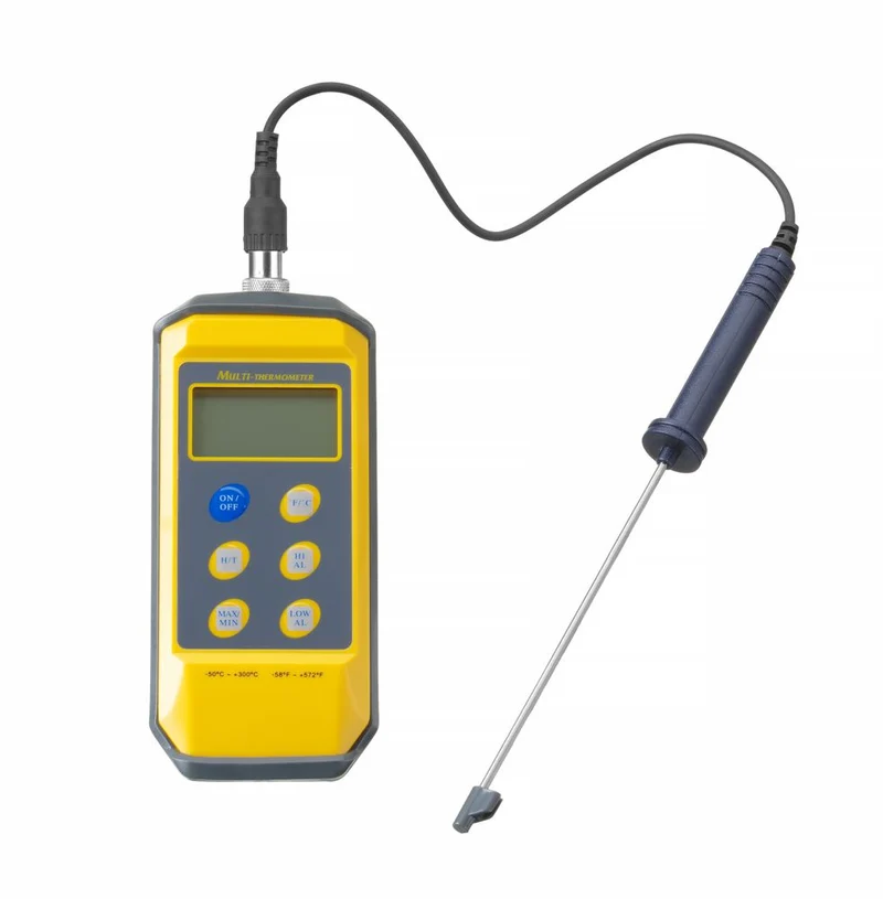 HENDI Thermometer mit Digitalanzeige und Stiftsonde – 195 × 85 × 45 mm