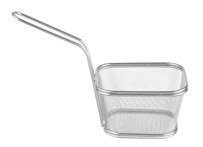 HENDI Miniatur-Frittierkörbe stapelbar – 130 × 115 × 80 mm