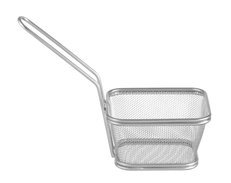 HENDI Miniatur-Frittierkörbe stapelbar – 105 × 90 × 60 mm