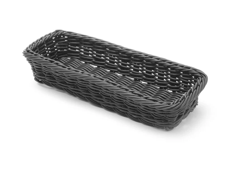 HENDI Besteckkorb – Schwarz – 270 × 100 × 45 mm