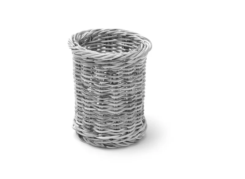 HENDI Besteckkorb – Hellgrau – Ø 100 × H 120 mm
