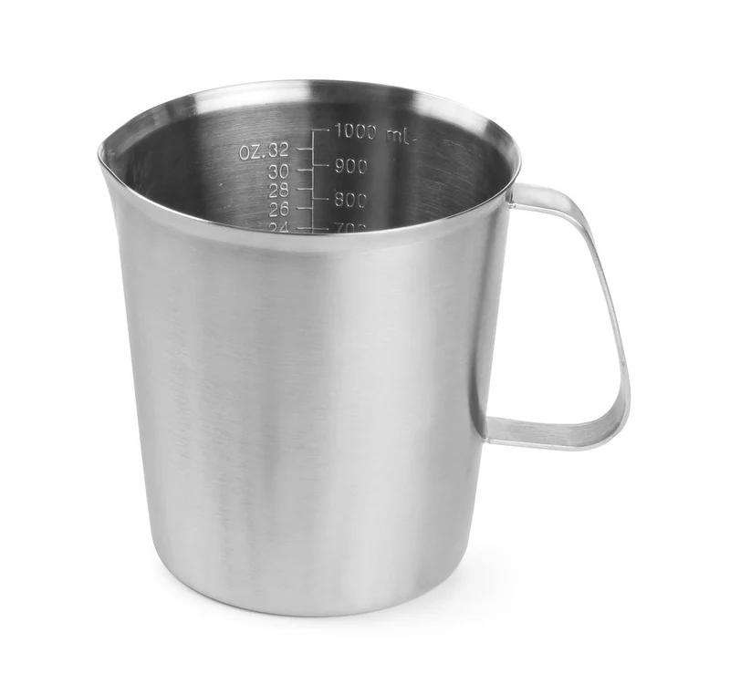 HENDI Messbecher – Edelstahl – 1 l – Ø 120 × H 130 mm