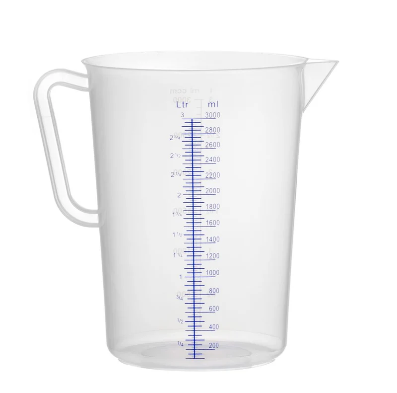 HENDI Messbecher – Polyproylen – Kitchen Line – 3 l – Ø 160 × H 240 mm