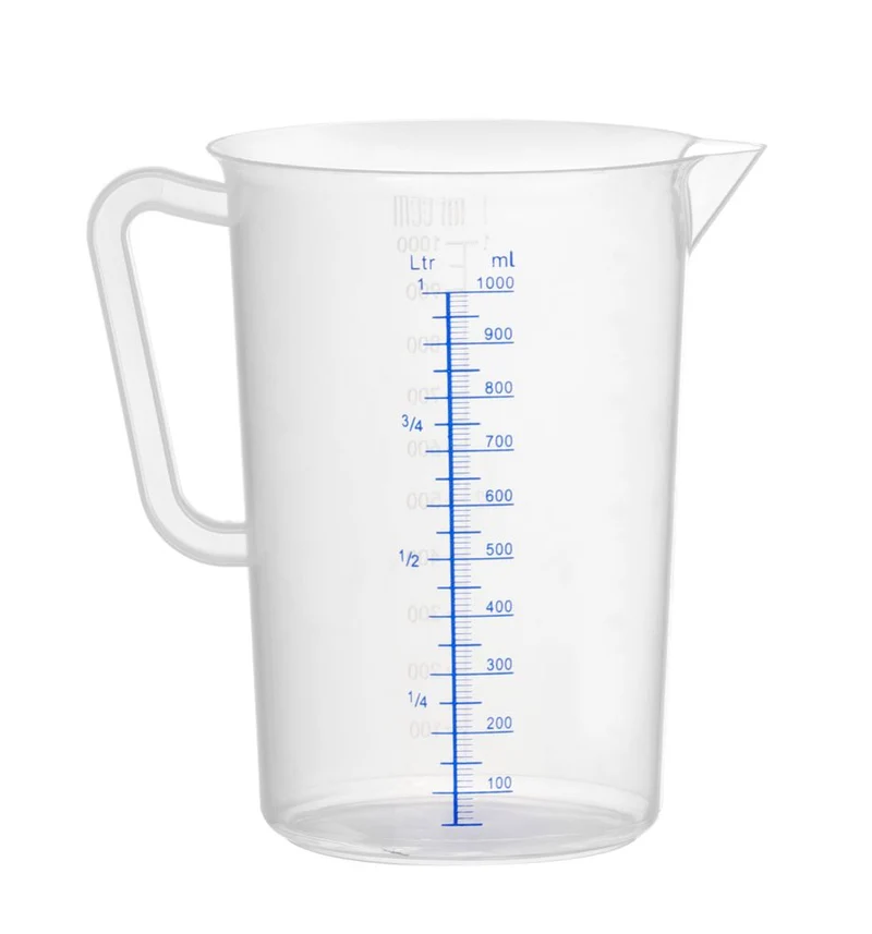 HENDI Messbecher – Polyproylen – Kitchen Line – 1 l – Ø 110 × H 170 mm