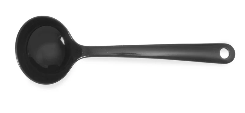 HENDI Saucenlöffel – 0,07 l – Schwarz – 235 × 75 mm