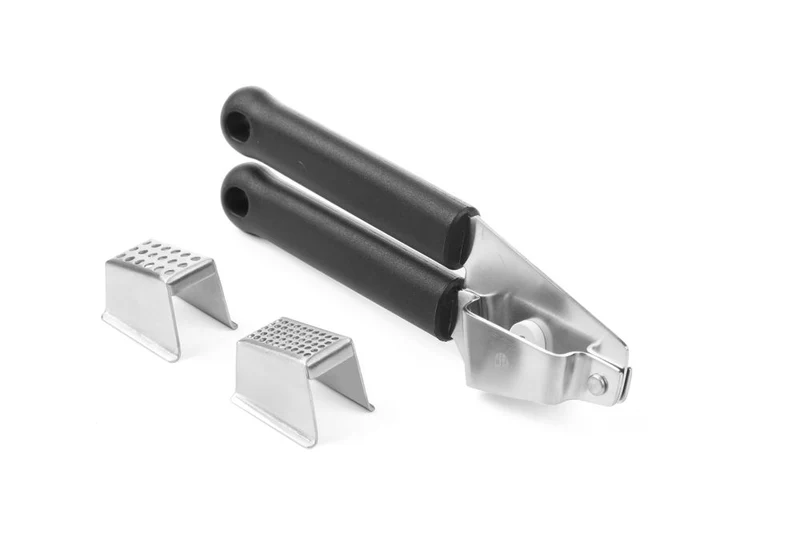 HENDI Knoblauchpresse – Schwarz – 180 × 25 mm