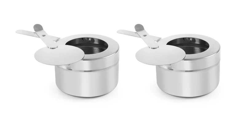 HENDI Behälter für Chafing Dish-Brennpaste – Ø 90 × H 60 mm – 2 Stück