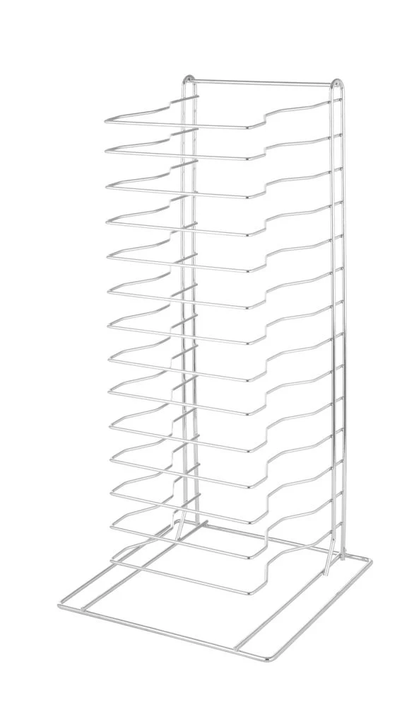 HENDI Pizzaständer mit 14 Fächern – 300 × 305 × 680 mm