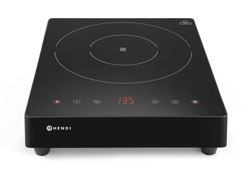 HENDI Induktionskocher 3500 W – Kitchen Line – 230 V / 3500 W – 339 × 444 × 80 mm