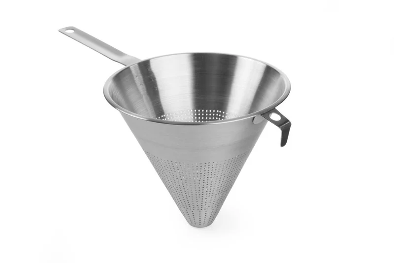 HENDI Spitzsieb mit Randhalterung – 435 × 235 × 220 mm