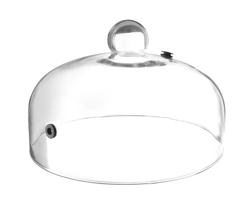 HENDI Glasglosche mit Lüftungsöffnung – Servierglosche – Ø 260 × H 175 mm