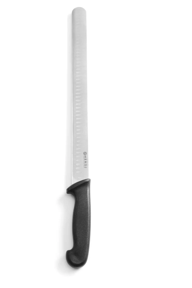 HENDI Schinken- / Lachsmesser – Schwarz – 490 mm