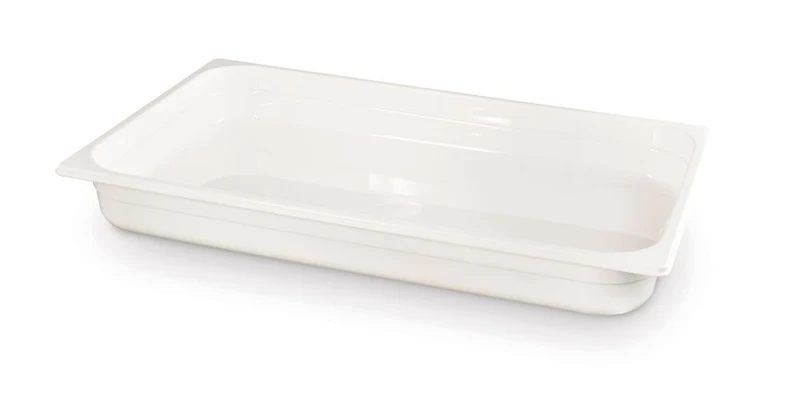 HENDI Gastronorm-Behälter 1 / 1 – GN 1 / 1 – 9 l – Weiß – 530 × 325 × 65 mm