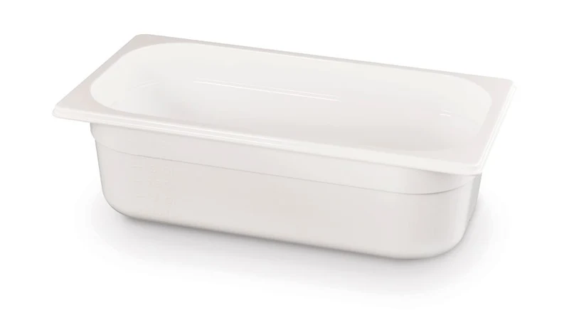 HENDI Gastronorm-Behälter 1 / 3 – GN 1 / 3 – 4 l – Weiß – 325 × 176 × 100 mm