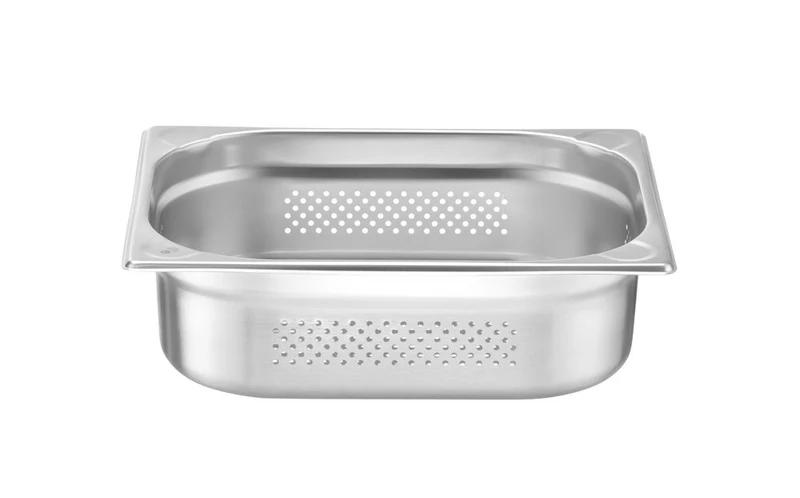 HENDI Behälter GN 1 / 2 perforiert – Kitchen Line – GN 1 / 2 – 6,5 l – (H)100 mm