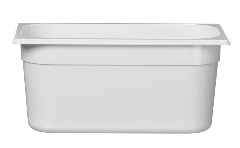 HENDI Gastronorm-Behälter 1 / 3 – GN 1 / 3 – 5,7 l – Weiß – 325 × 176 × 150 mm
