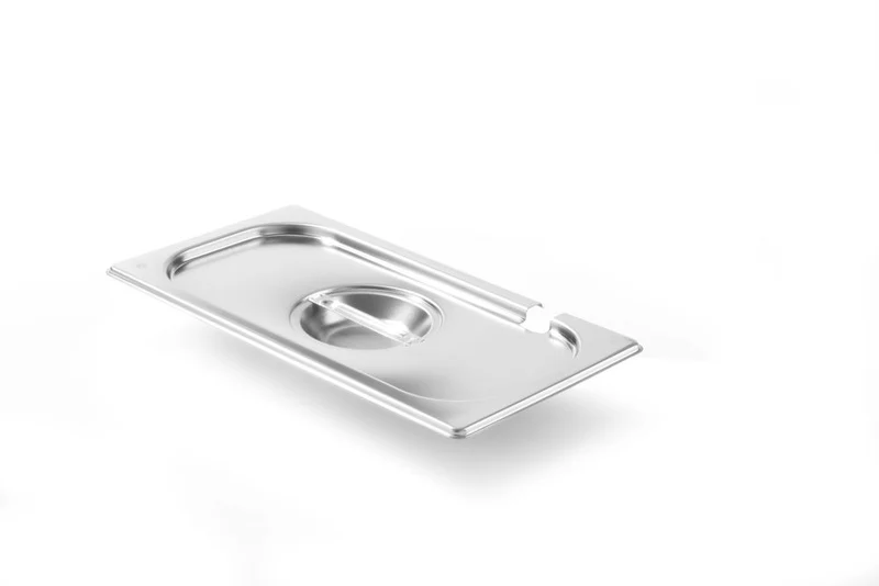 HENDI Gastronorm-Deckel mit Löffelaussparung – Kitchen Line – GN 1 / 3 – 325 × 176 mm
