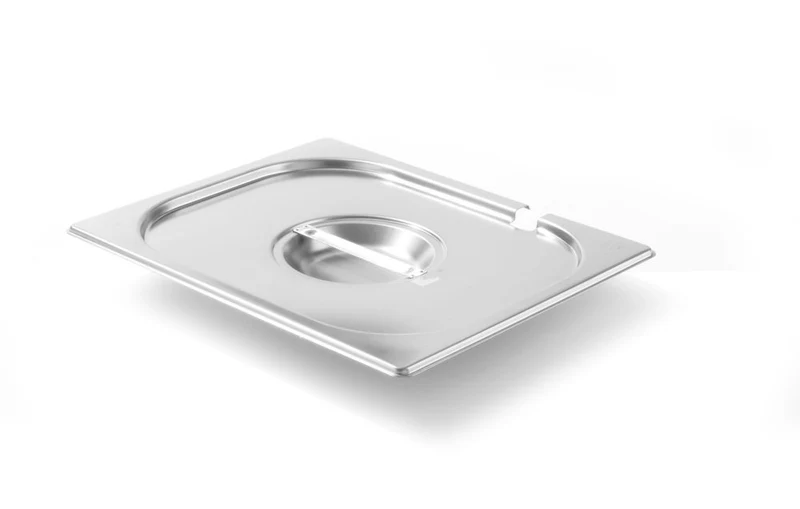 HENDI Gastronorm-Deckel mit Löffelaussparung – Kitchen Line – GN 1 / 2 – 265 × 325 mm