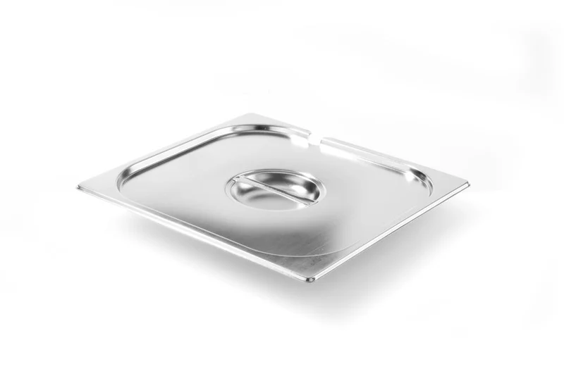 HENDI Gastronorm-Deckel mit Löffelaussparung – Kitchen Line – GN 2 / 3 – 354 × 325 mm
