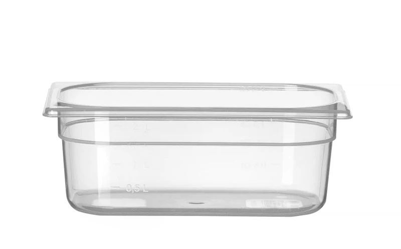 HENDI Gastronorm-Behälter 1 / 4 – Profi Line – GN 1 / 4 – 2 l – Transparent – 265 × 162 × 100 mm