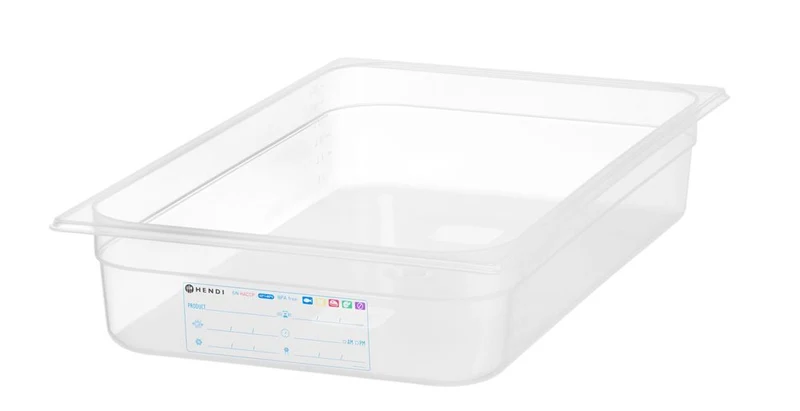 HENDI Gastronorm-Behälter 1 / 1 – GN 1 / 1 – 12 l – Transparent – 530 × 325 × 100 mm