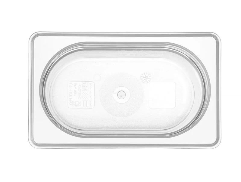 HENDI Gastronorm-Behälter 1 / 9 – GN 1 / 9 – 0,9 l – Transparent – 176 × 108 × 100 mm