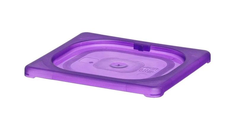 HENDI Gastronorm-Deckel violett – GN 1 / 6 – Violett – 176 × 162 mm