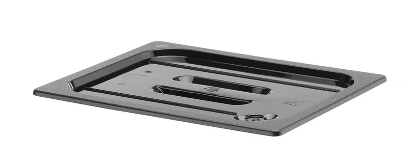 HENDI Gastronorm-Deckel – GN 1 / 2 – Schwarz – 325 × 265 mm