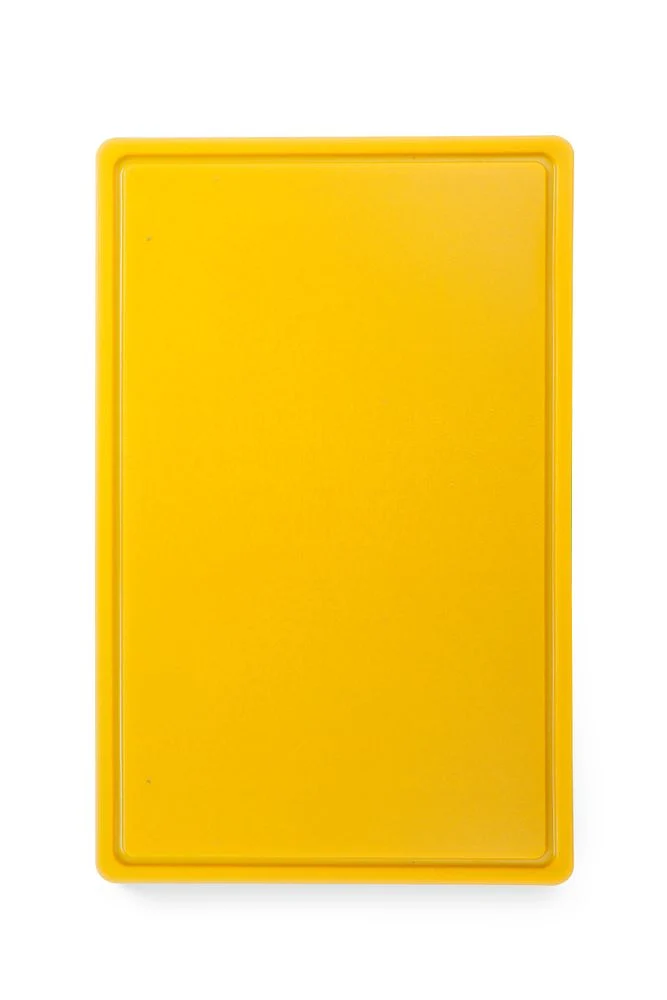 HENDI Schneidbrett HACCP Gastronorm 1 / 1 – GN 1 / 1 – Gelb – 530 × 325 mm – Rechteckig