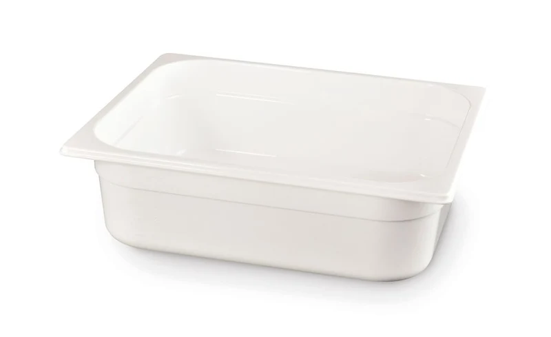 HENDI Gastronorm-Behälter 1 / 2 – GN 1 / 2 – 4 l – Weiß – 325 × 265 × 65 mm