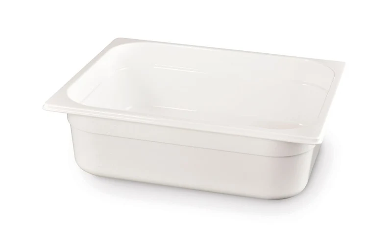 HENDI Gastronorm-Behälter 1 / 2 – GN 1 / 2 – 6,5 l – Weiß – 325 × 265 × 100 mm