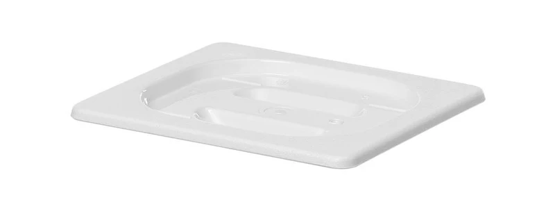 HENDI Gastronorm Deckel – GN 1 / 6 – Weiß – 176 × 162 mm