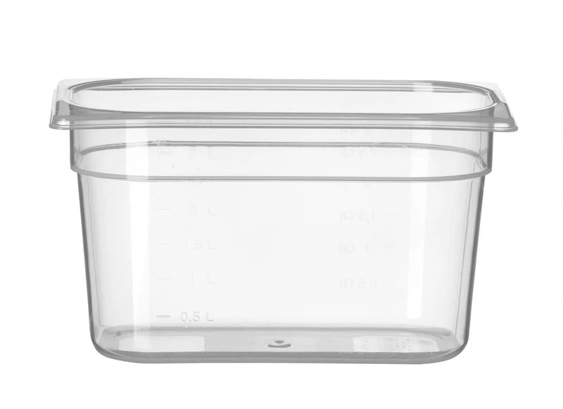 HENDI Gastronorm-Behälter 1 / 4 – Profi Line – GN 1 / 4 – 3,5 l – Transparent – 265 × 162 × 150 mm