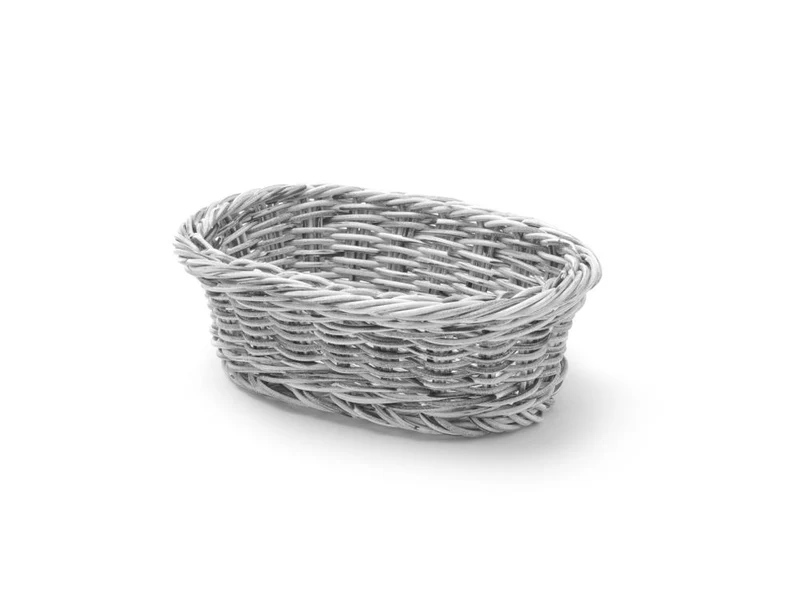 HENDI Brotkorb – oval – Hellgrau – 190 × 120 × 60 mm