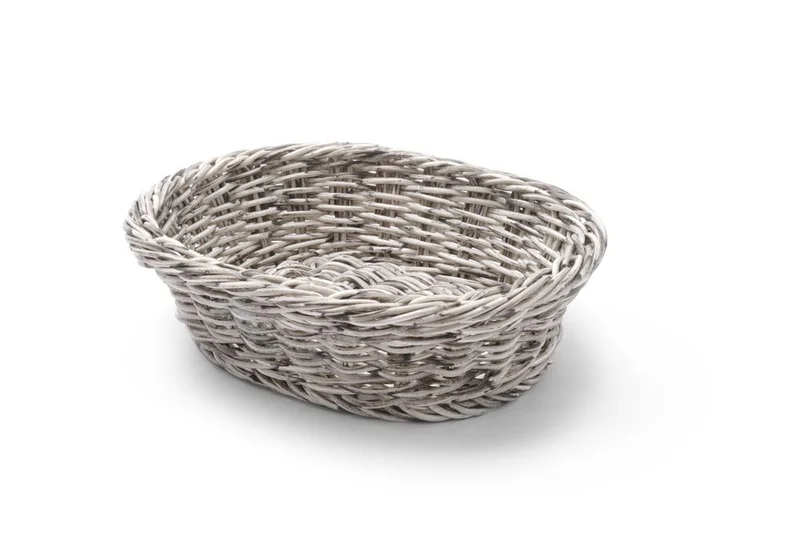 HENDI Brotkorb – oval – Hellgrau – 250 × 190 × 65 mm