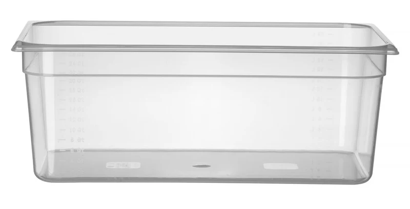 HENDI Gastronorm-Behälter 1 / 1 – Profi Line – GN 1 / 1 – 24 l – Transparent – 530 × 325 × 200 mm