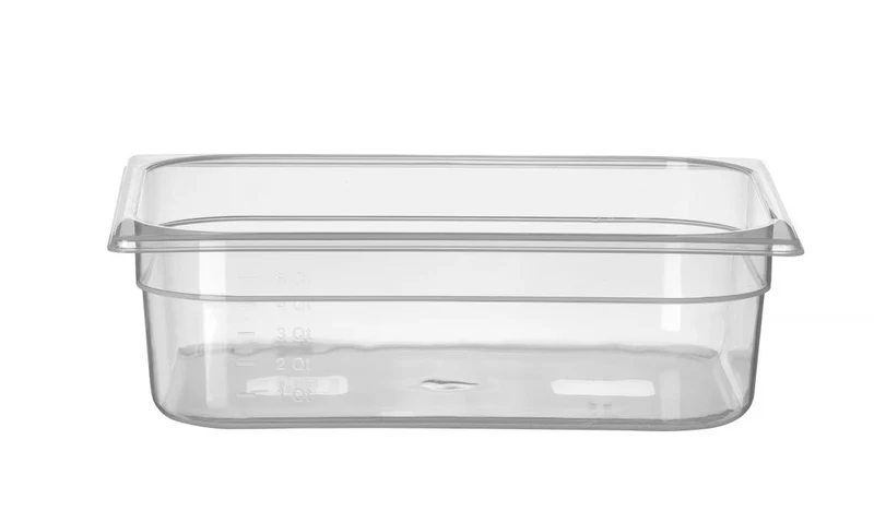 HENDI Gastronorm-Behälter 1 / 2 – Profi Line – GN 1 / 2 – 5 l – Transparent – 325 × 265 × 100 mm