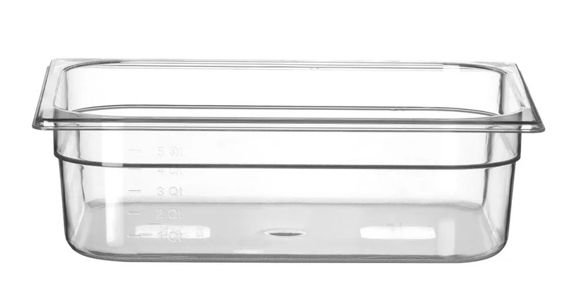 HENDI Gastronorm-Behälter 1 / 2 – Profi Line – GN 1 / 2 – 6,5 l – Transparent – 325 × 265 × 100 mm