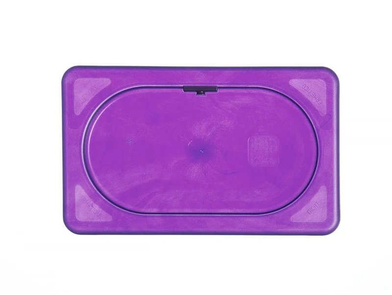 HENDI Gastronorm-Deckel violett – GN 1 / 9 – Violett – 176 × 108 mm