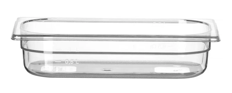 HENDI Gastronorm-Behälter 1 / 3 – Profi Line – GN 1 / 3 – 2,5 l – Transparent – 325 × 176 × 65 mm
