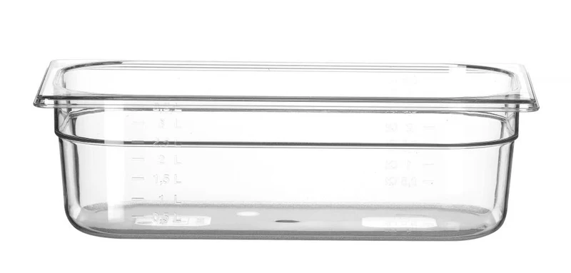 HENDI Gastronorm-Behälter 1 / 3 – Profi Line – GN 1 / 3 – 4 l – Transparent – 325 × 176 × 100 mm