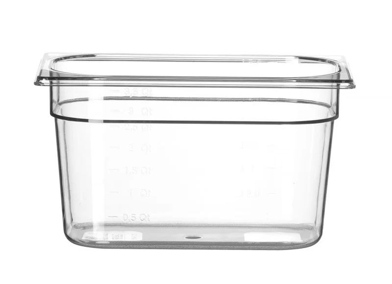 HENDI Gastronorm-Behälter 1 / 4 – Profi Line – GN 1 / 4 – 4 l – Transparent – 265 × 162 × 150 mm