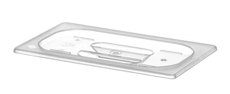 HENDI Gastronorm-Deckel – GN 1 / 4 – Transparent – 265 × 162 mm