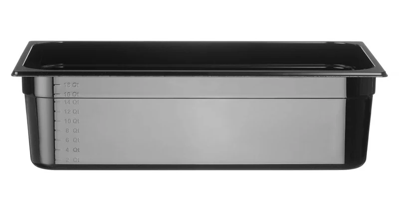 HENDI Gastronorm-Behälter 1 / 1 – Profi Line – GN 1 / 1 – 21 l – Schwarz – 530 × 325 × 150 mm