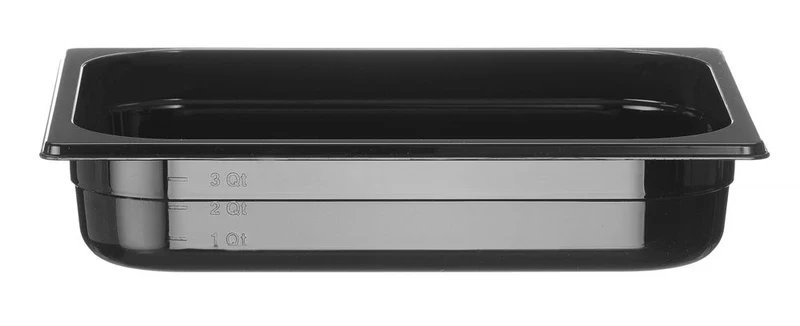 HENDI Gastronorm-Behälter 1 / 2 – Profi Line – GN 1 / 2 – 4 l – Schwarz – 325 × 265 × 65 mm