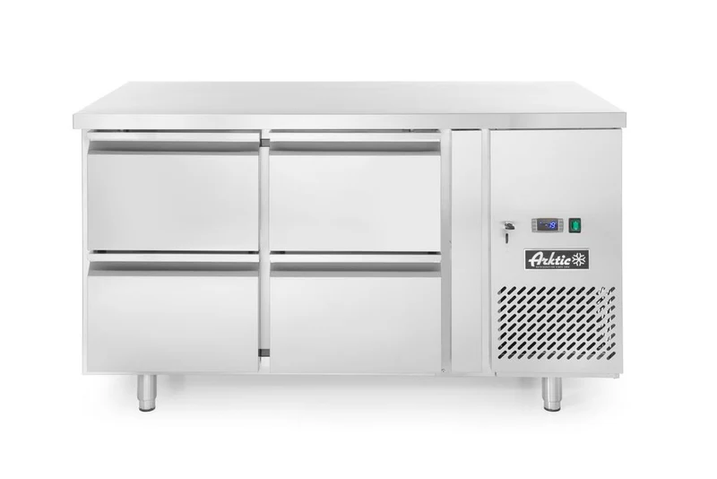 Arktic Kühltisch mit 4 Schubladen Profi Line 280 l – Profi Line – 90 l – 230 V / 250 W – 700 × 1360 × 840 mm
