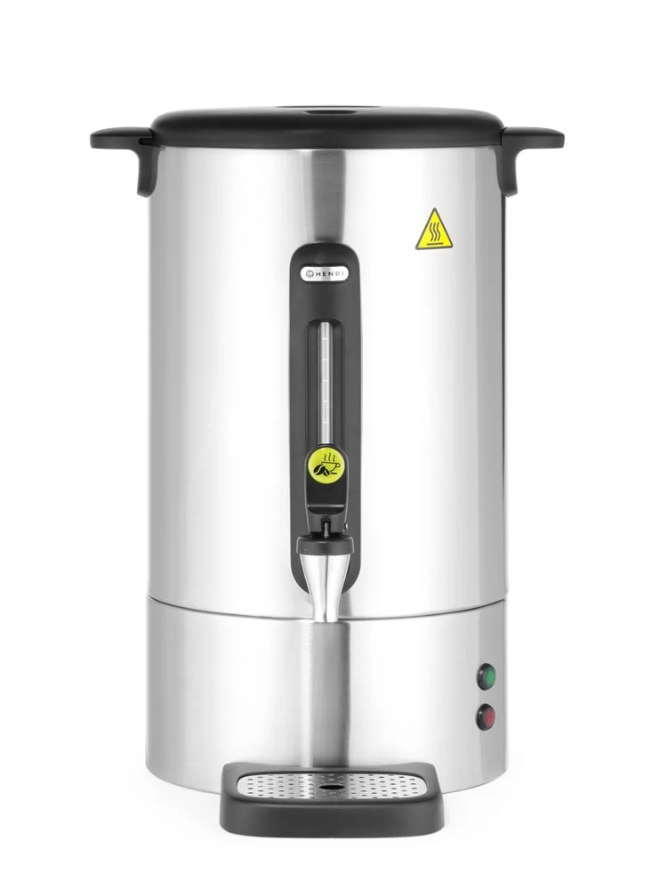 HENDI Perkolator UNIQ – designed by Robert Bronwasser – 14 l – Silber – 230 V / 1750 W – 357 × 380 × 502 mm