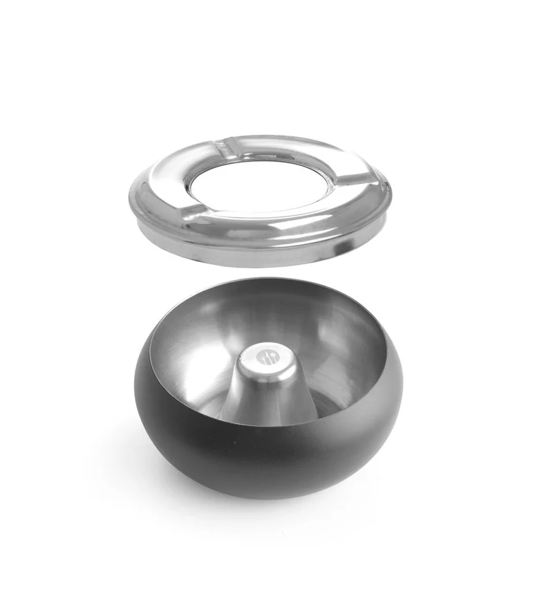 HENDI Aschenbecher – schwarz – Ø 105 × H 58 mm